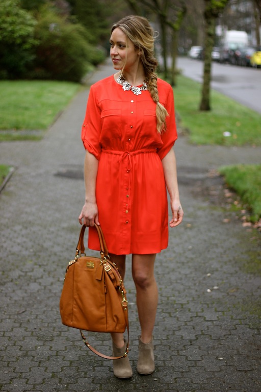 Красное Платье Рубашка С Чем Носить