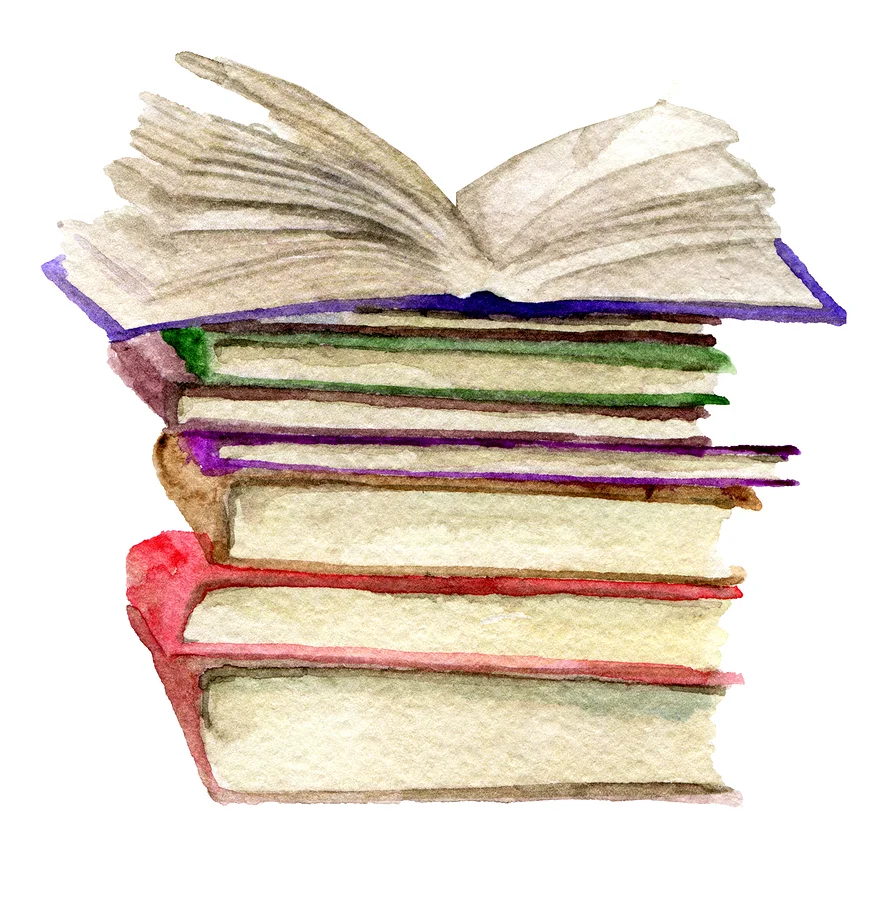 Книги акварель