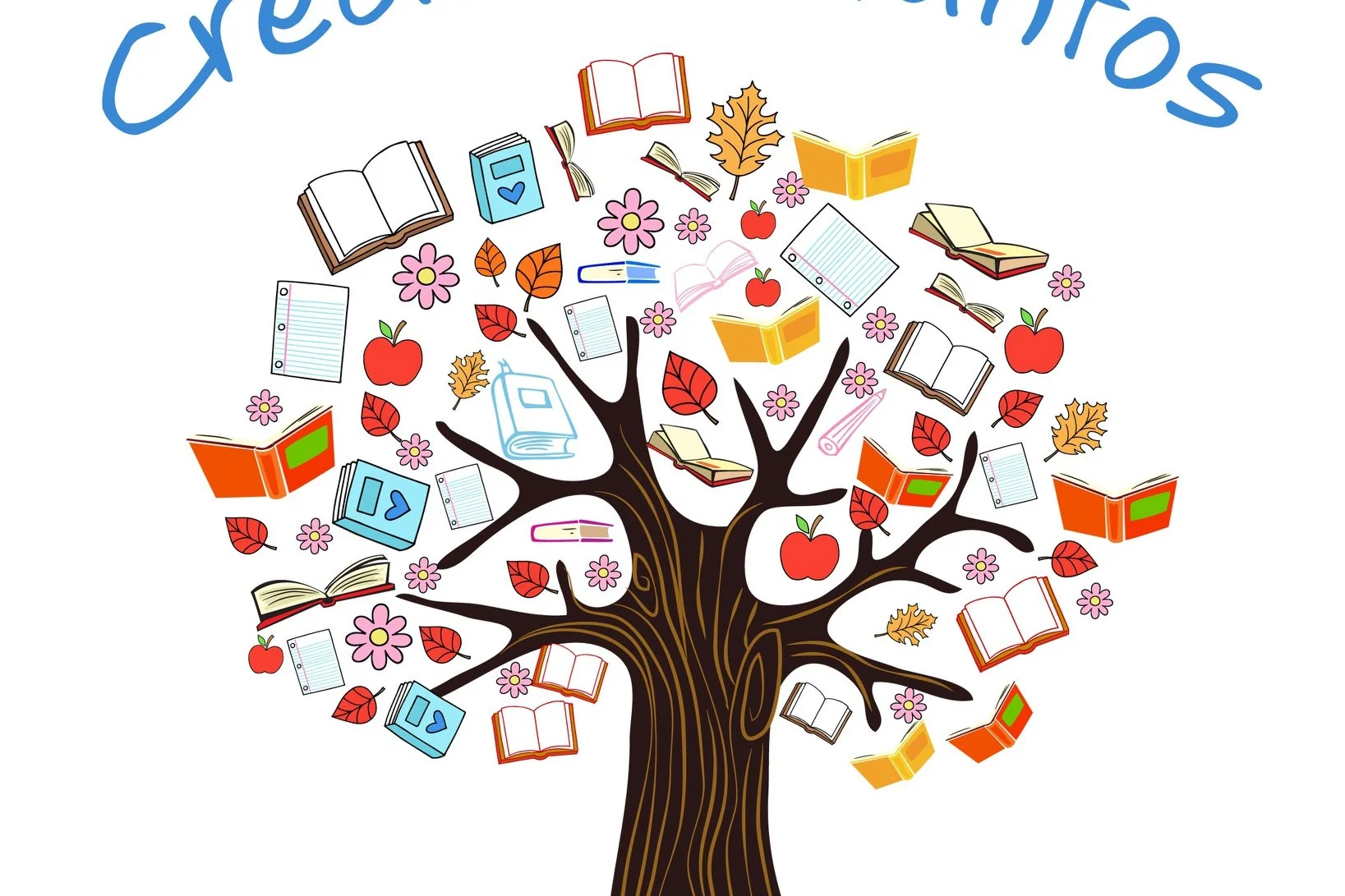 Книжное дерево в библиотеке