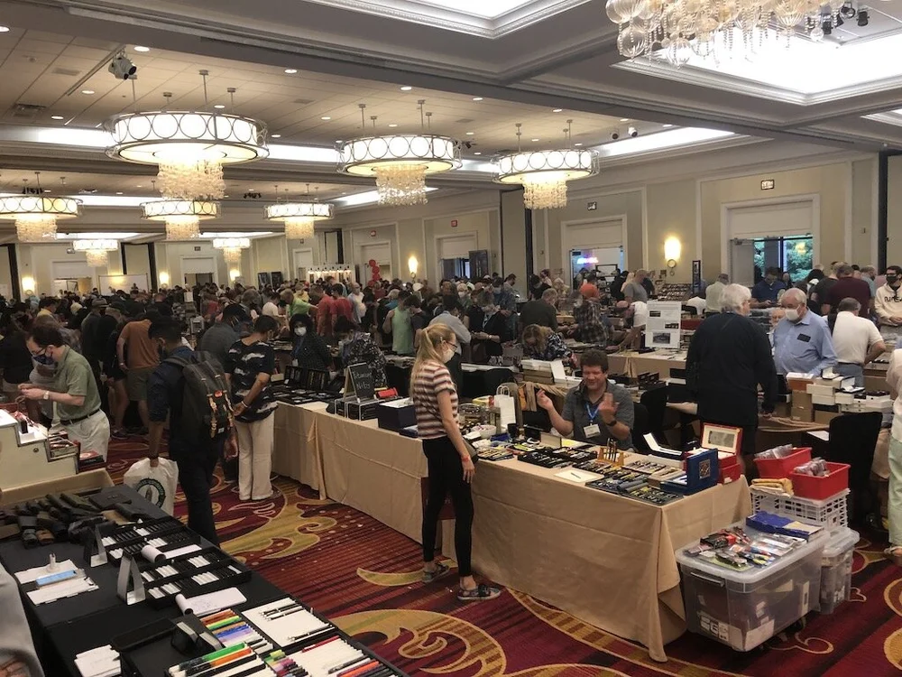 My view of the large ballroom from the F-C table.