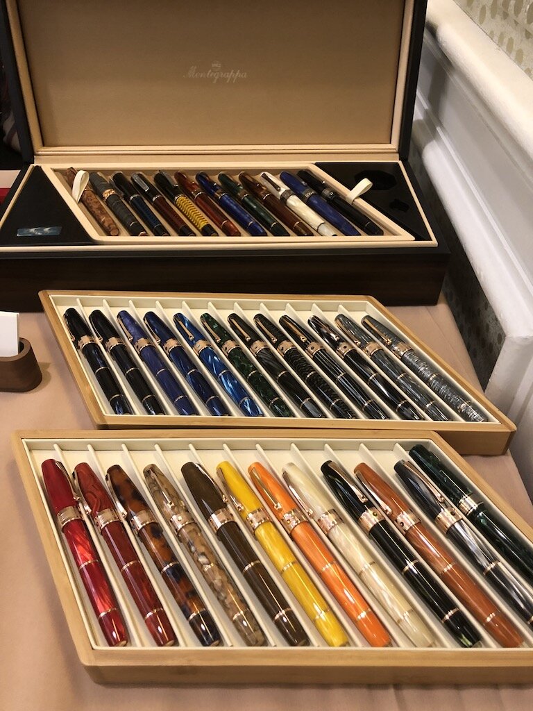 These beautiful Montegrappas were at the Kenro tables. And yes, I’m kicking myself for forgetting to take pictures of their awesome pen show displays and coordinated outfits!