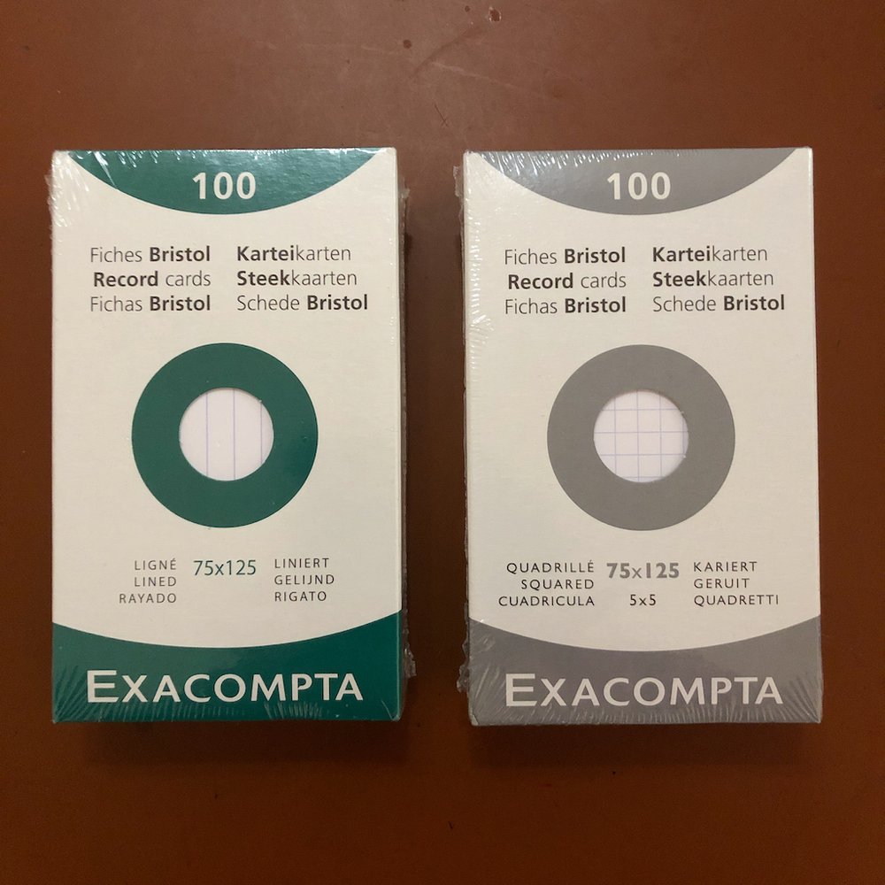 Exacompta Record Cards