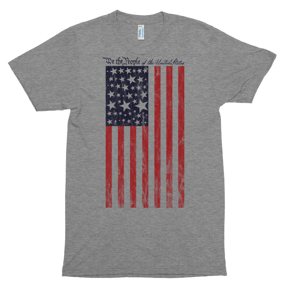 Made to remember Miniature Cusco US Population by State Vintage Flag T-shirt — Visualizing Economics