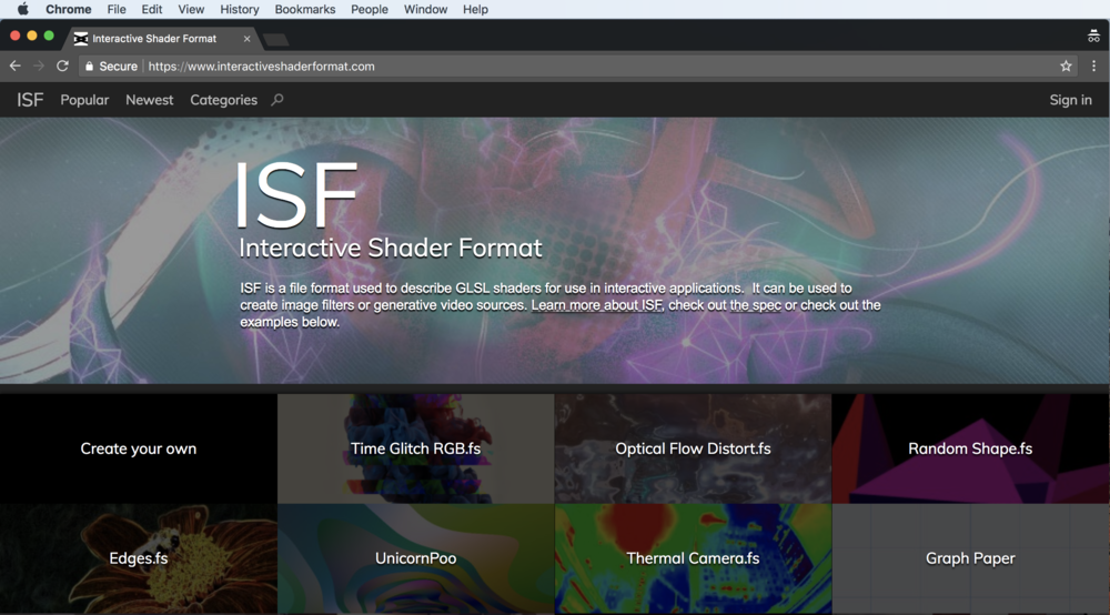 Visit www.interactiveshaderformat.com to find more visual generators and FX to use in VDMX.