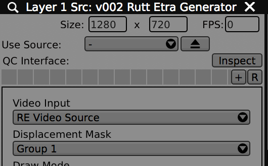 The Video Input will provide the colors for each particle and the Displacement Mask will provide RGB color gradients.