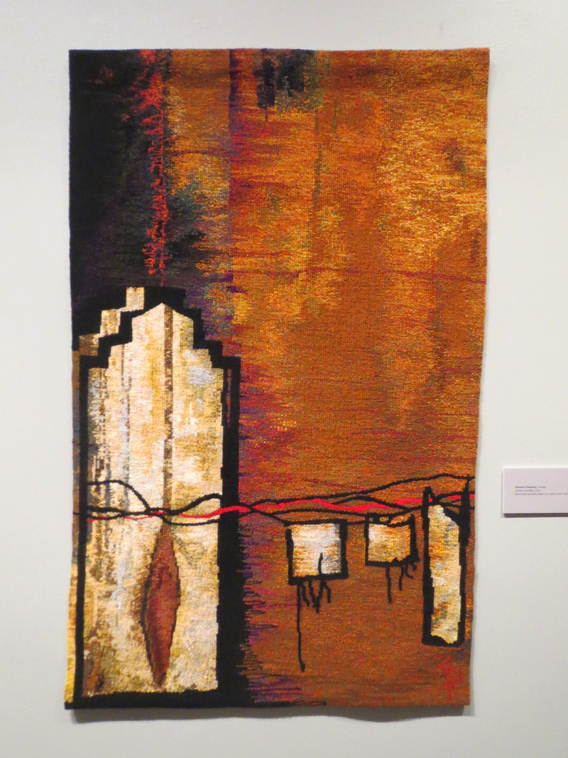 苏珊·帕奎特(Suzanne Paquette),Cordes Sensibles,60 x 36英寸,羊毛和合成纤维缠绕在棉制围网绳上,捷报比分网即时比分织造