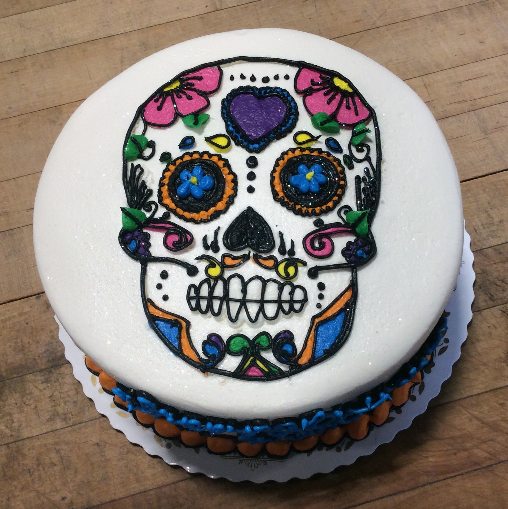 Sugar Skull Birthday Cake Trefzger S Bakery