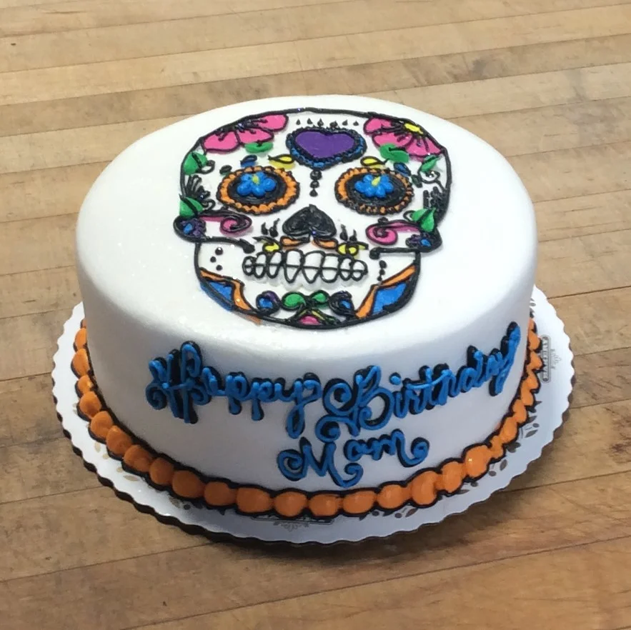 Sugar Skull Birthday Cake Trefzger S Bakery