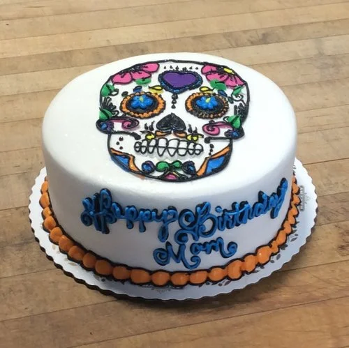Sugar Skull Birthday Cake Trefzger S Bakery