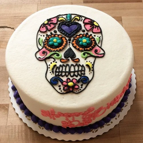 Sugar Skull Birthday Cake Trefzger S Bakery