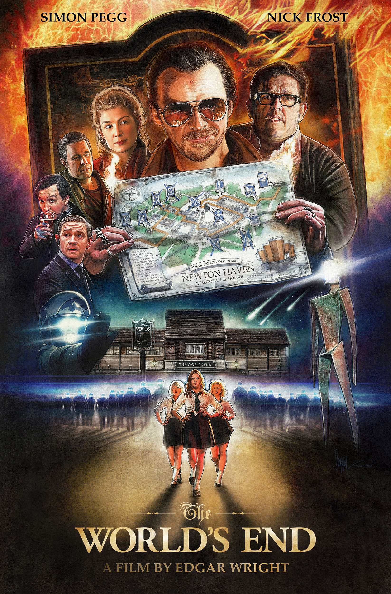The World S End An Illustrated Film Poster Paul Shipper Studio