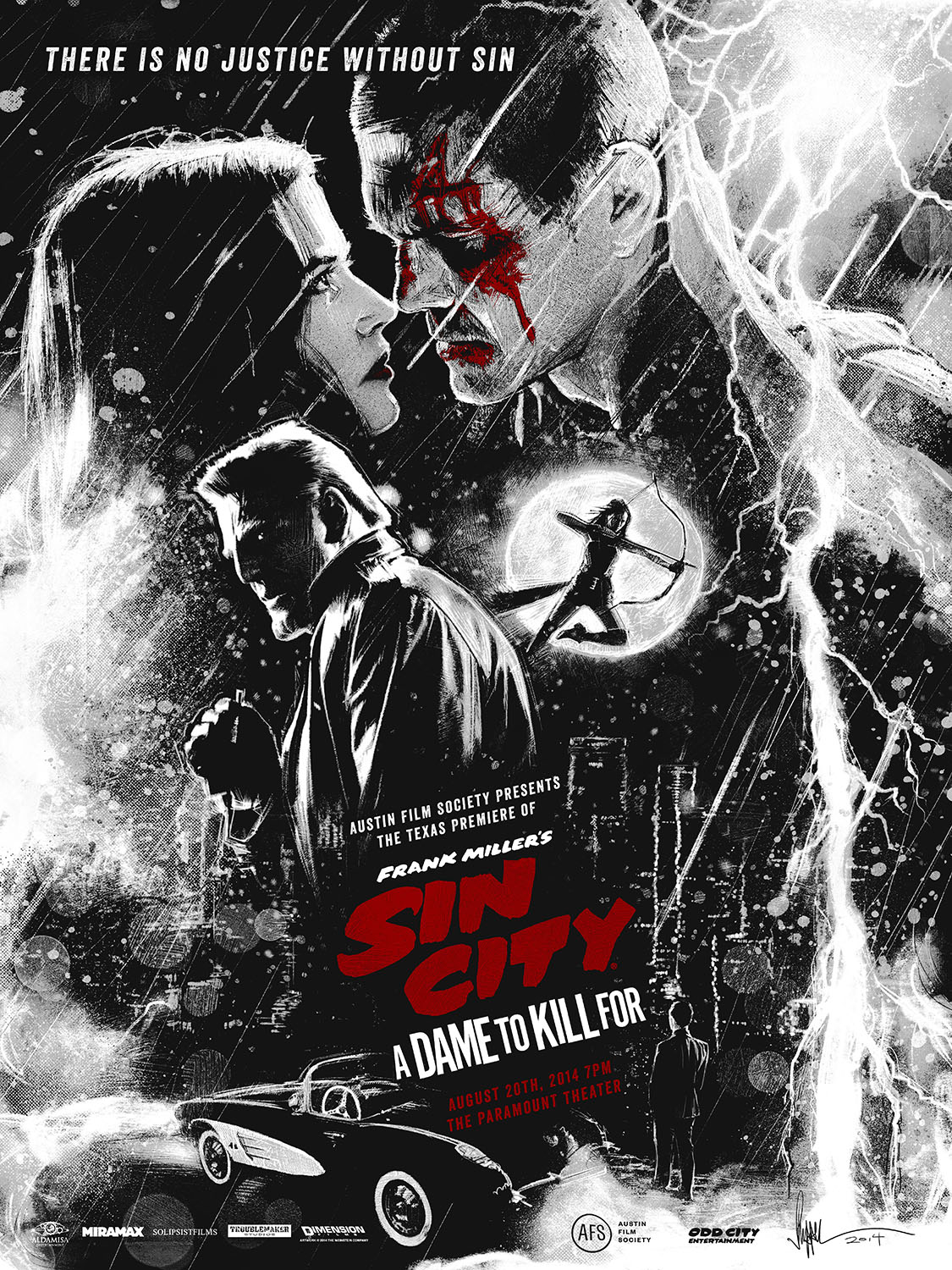 Sin City 2 Official Screen Print Artist Proof Paul Shipper Studio