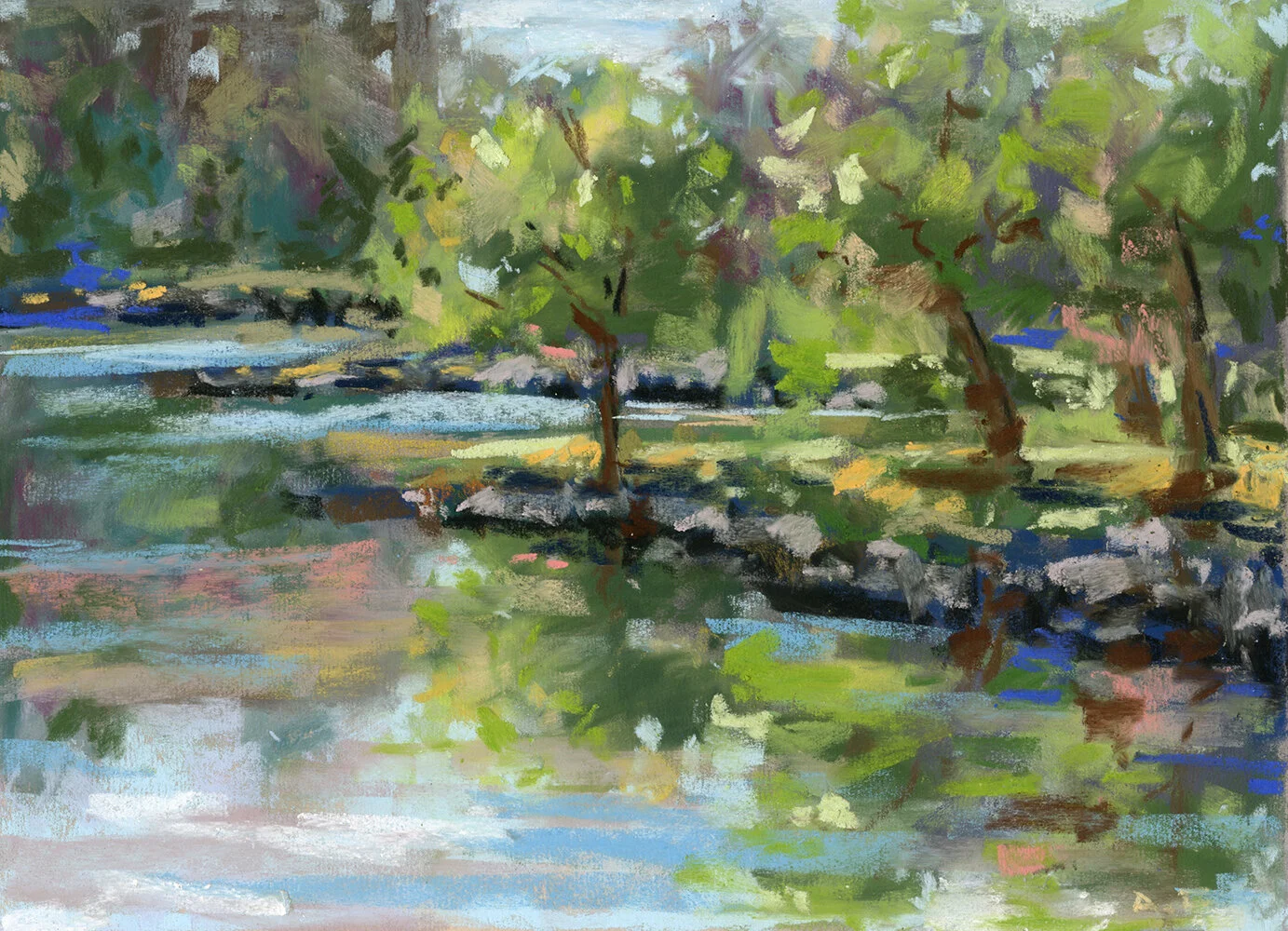 original-pastel-painting-be-still-drawing-illustration-art