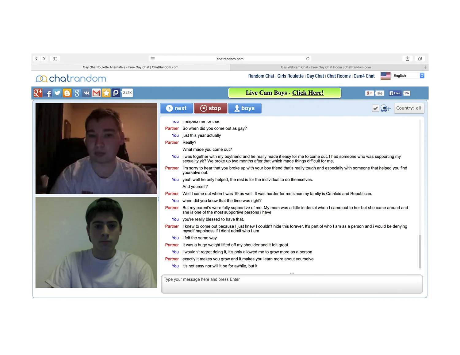 Chatroulette Random gay