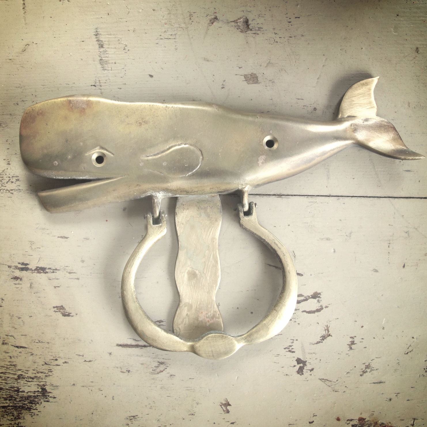 Brass Whale Door Knocker Hadley Wiggins