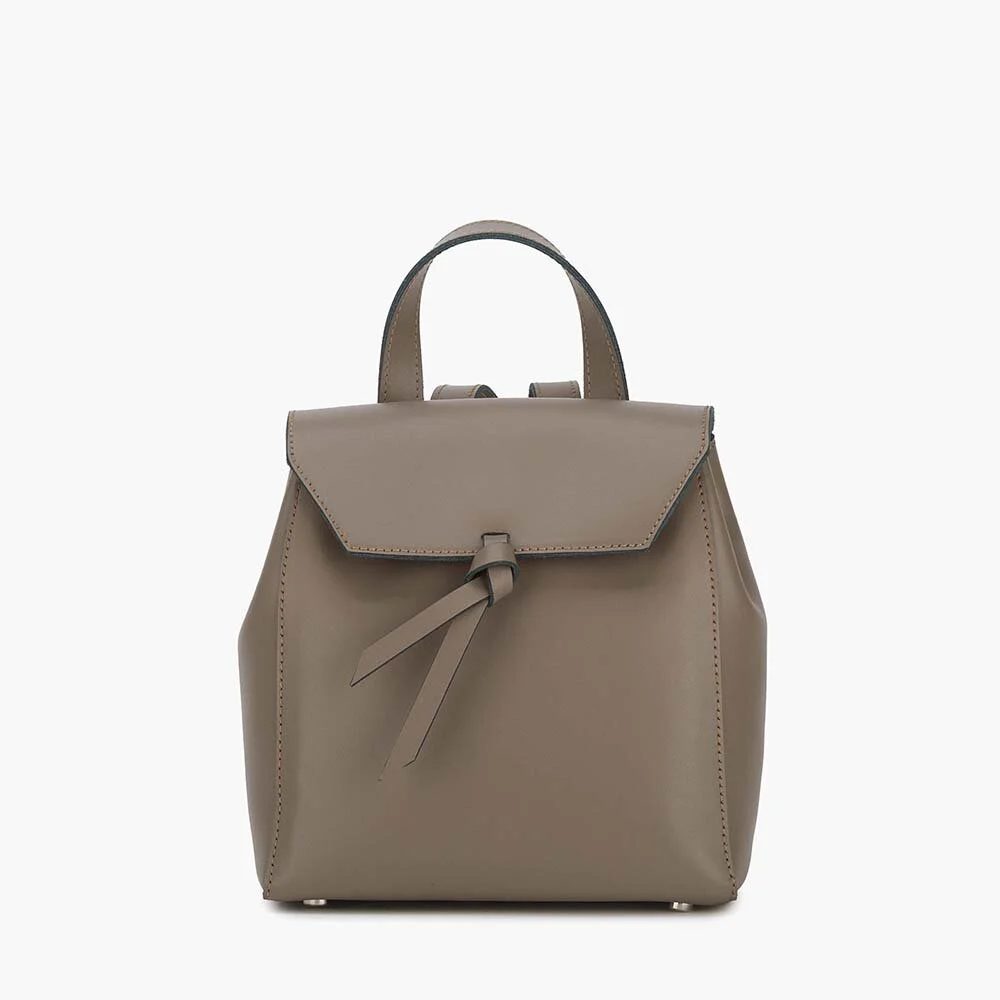 mini backpack brown leather
