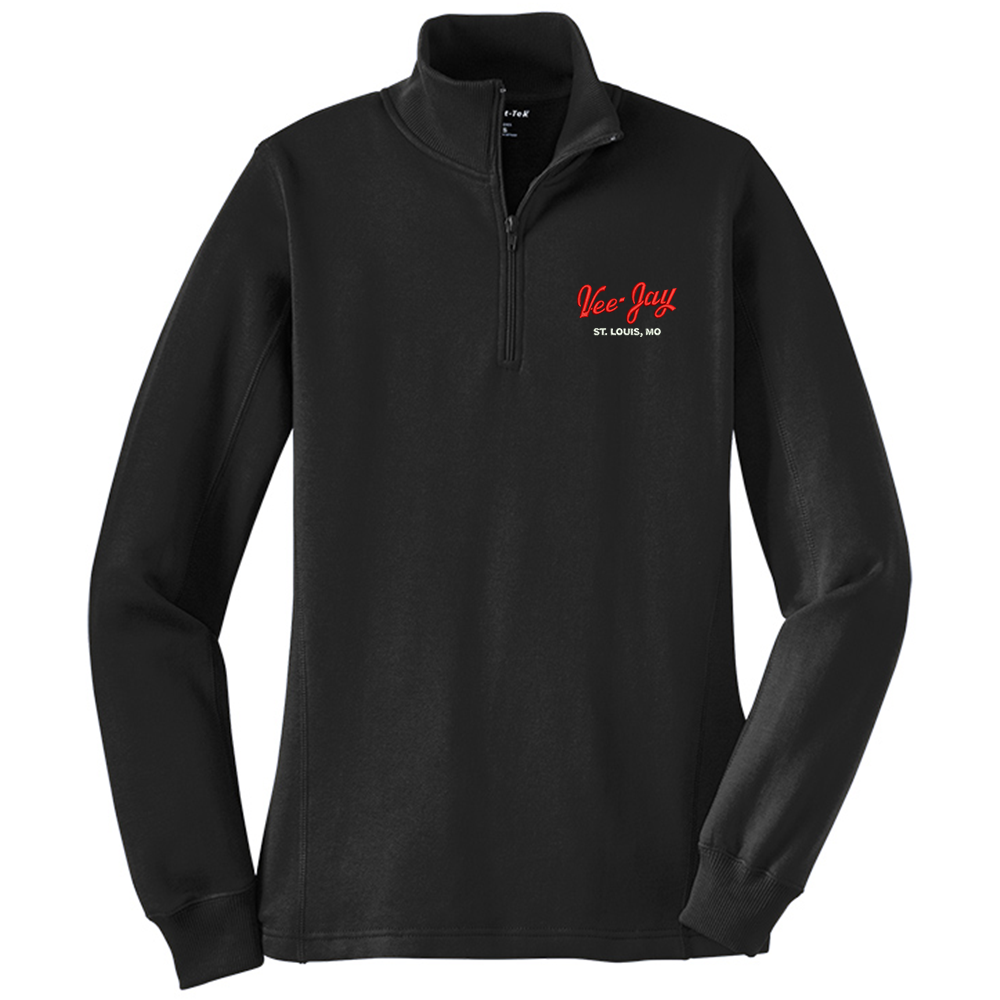 Embroidered Vee-Jay Women's Fleece Quarter Zip Pullover