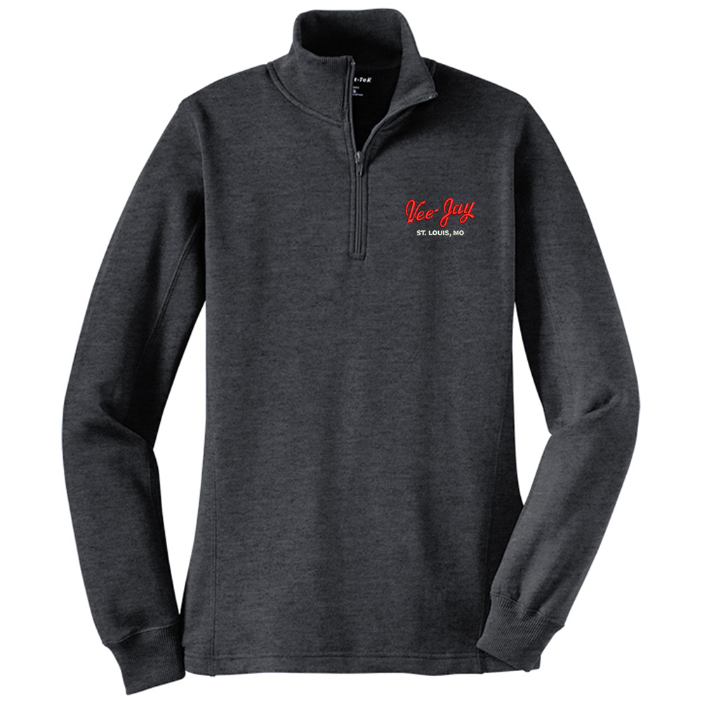 Embroidered Vee-Jay Women's Fleece Quarter Zip Pullover — Custom Screen Printing & Embroidery | Shirt Kong | St. Louis
