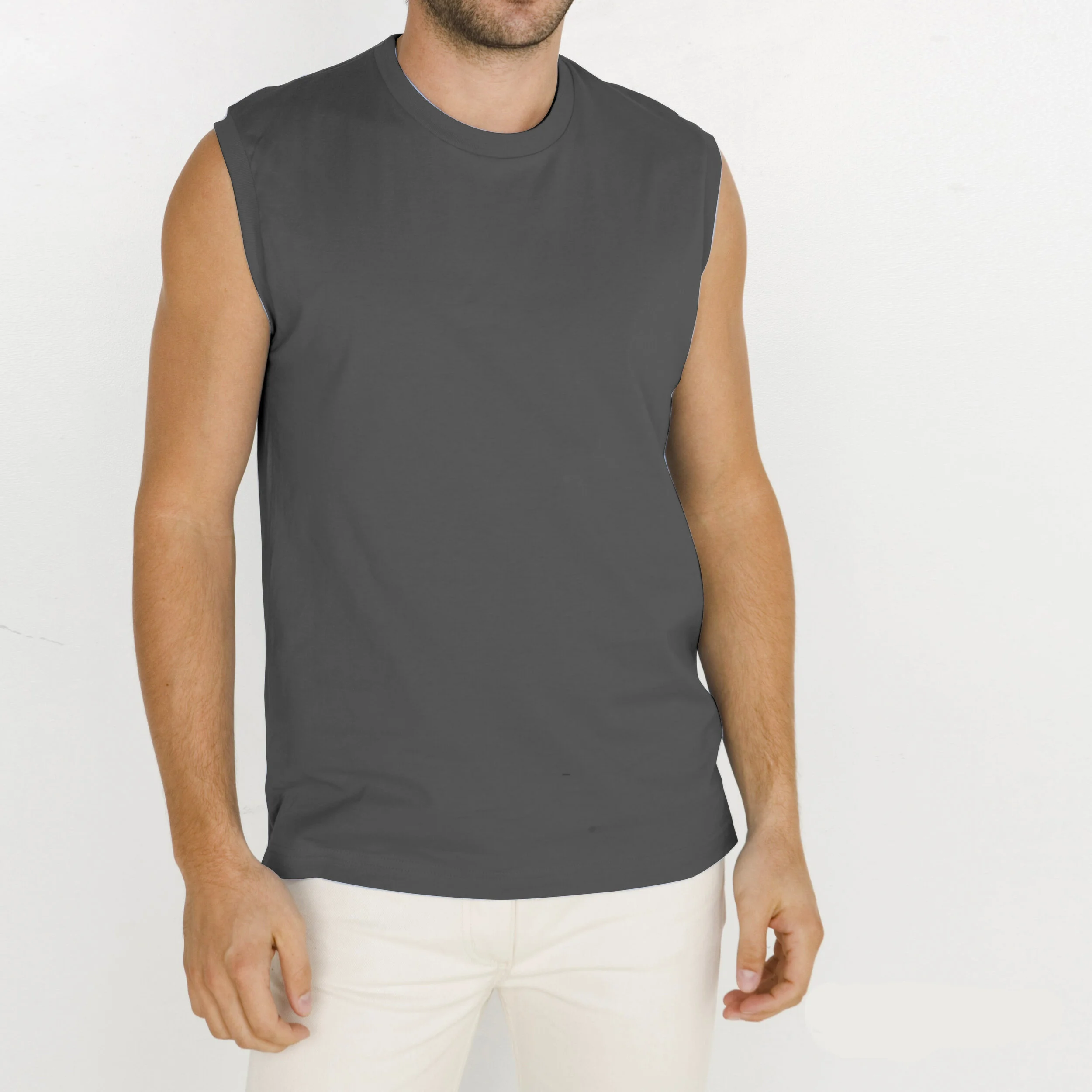 American Apparel Mens Sleeveless Tee 