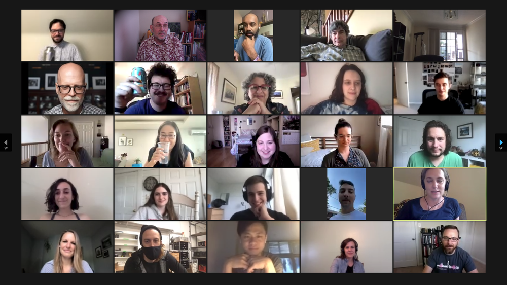Current and former students, fellow faculty and friends surprised me with a Zoom gathering on my last day of teaching at Syracuse University. Now I’m ready to work with you.
