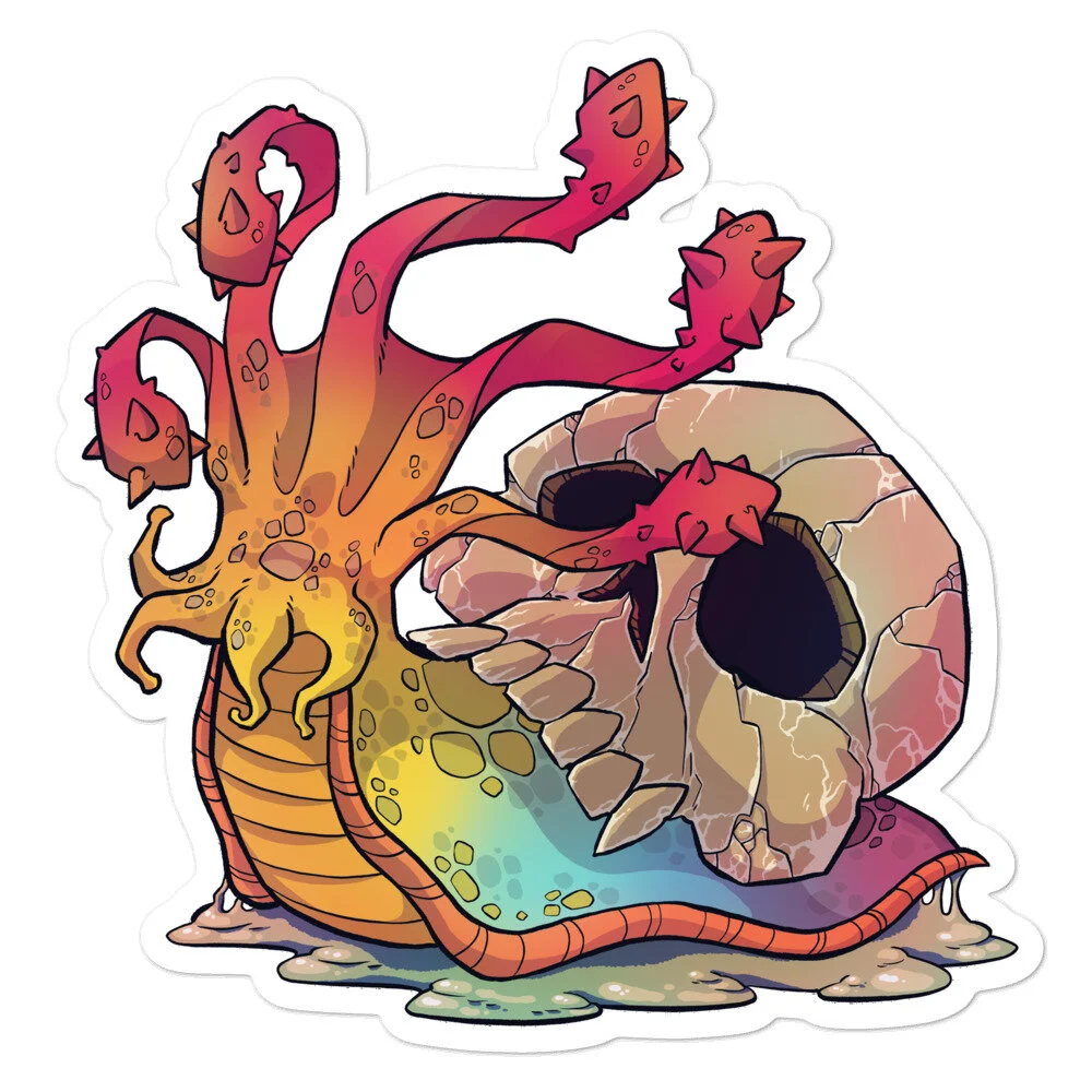 DnD Snail Rogue Sticker for Sale by eeriesketchbook