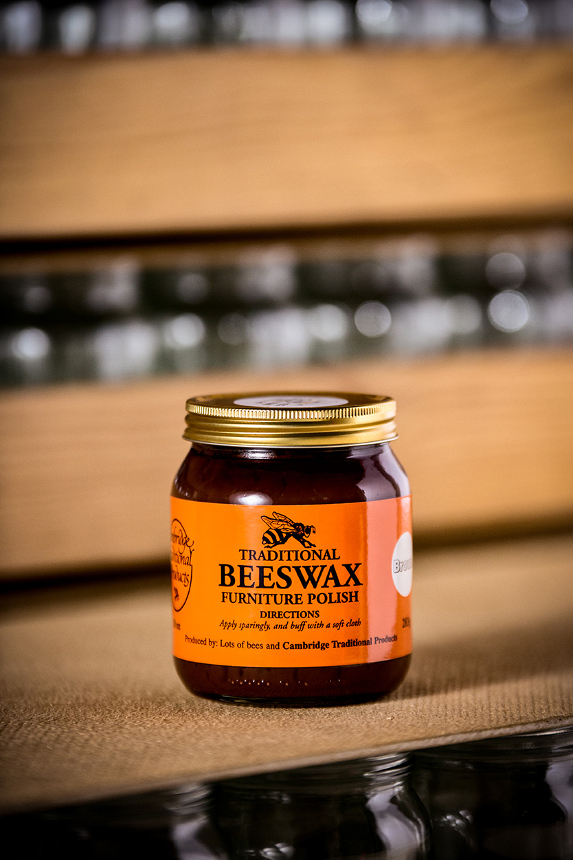 Traditional beeswax is used for wood and furniture glazing