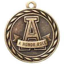 thumbnail image 2 of Honor Roll Medals With Free Lanyard – Award Medals For Sports, School, Team Events (TS505) 2 of 3