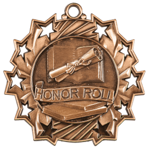 Honor Roll Ten Star Medal 2.25