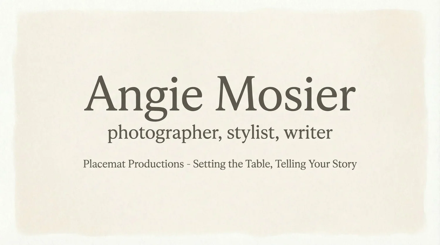 Angie Mosier 