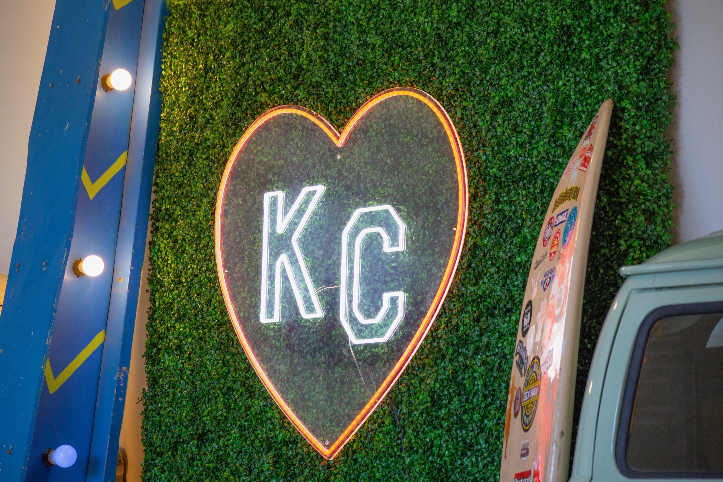 Charlie Hustle Heart KC LED Neon — The Photo Bus Kansas City
