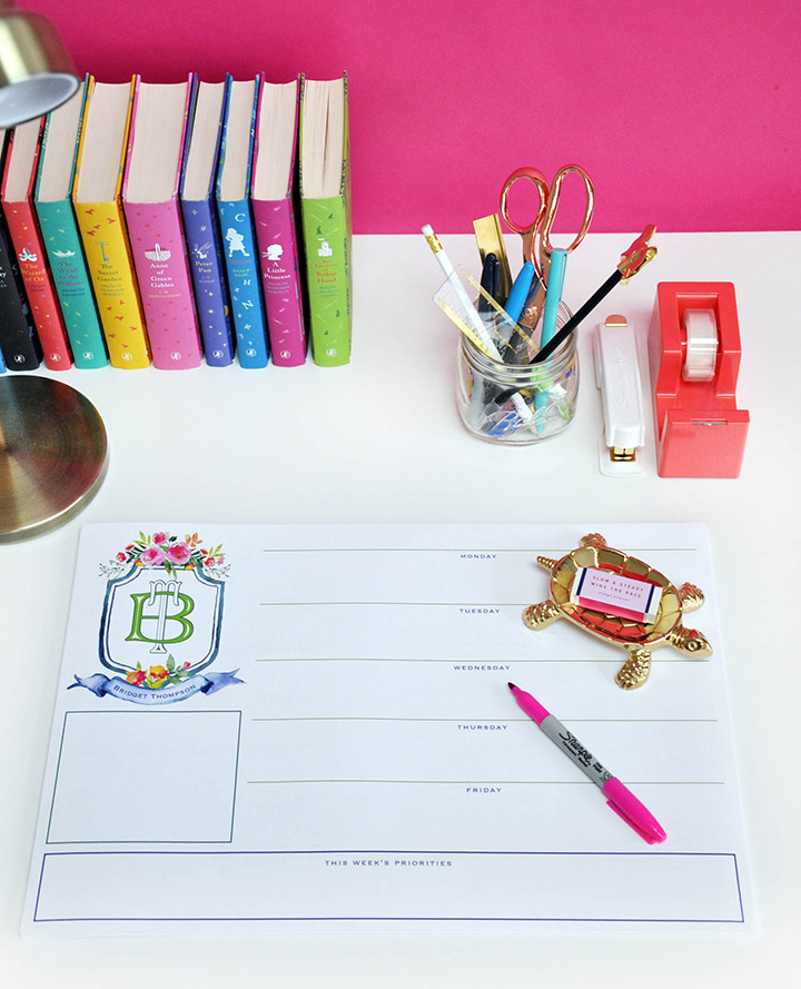 Personalized Desk Pad Vintage V1 Haute Papier