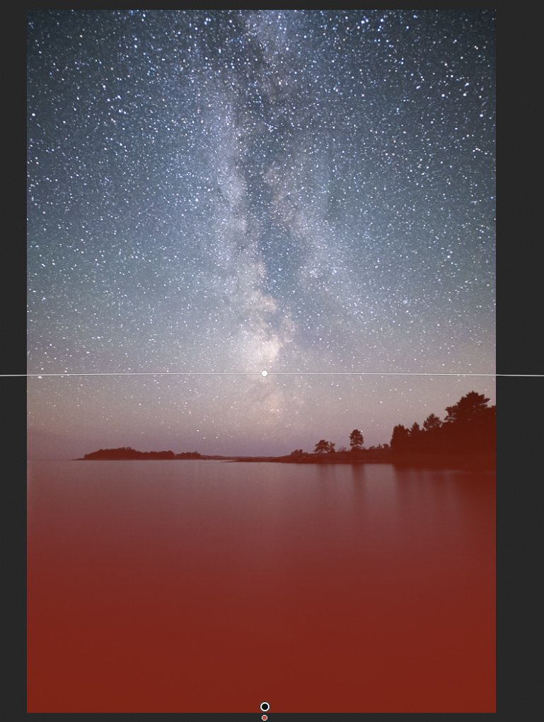 Astrophotography editing tutorial in Lightroom CC, Graduated Filters