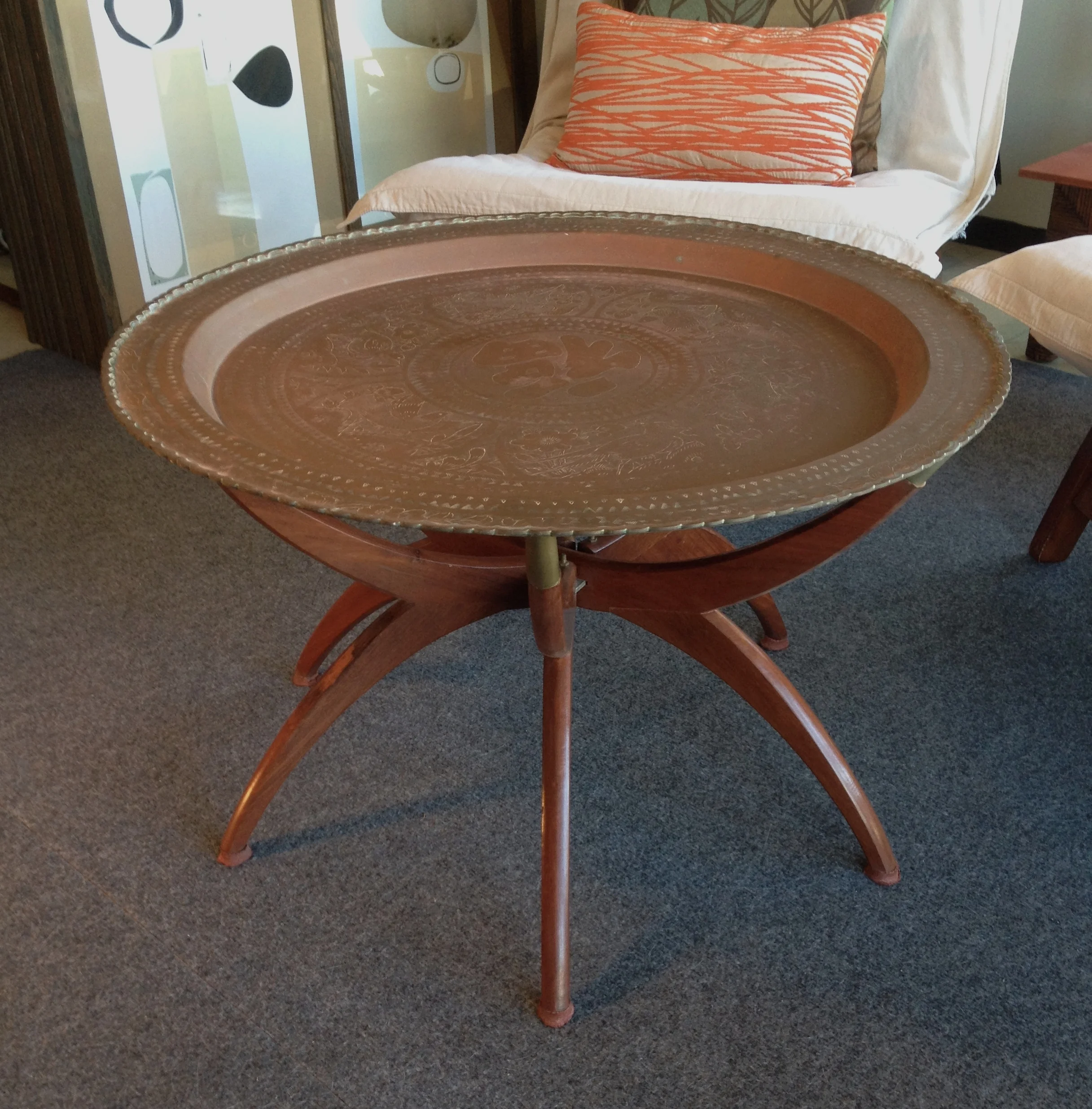 Moroccan Style Spider Leg Coffee Table Dunepad