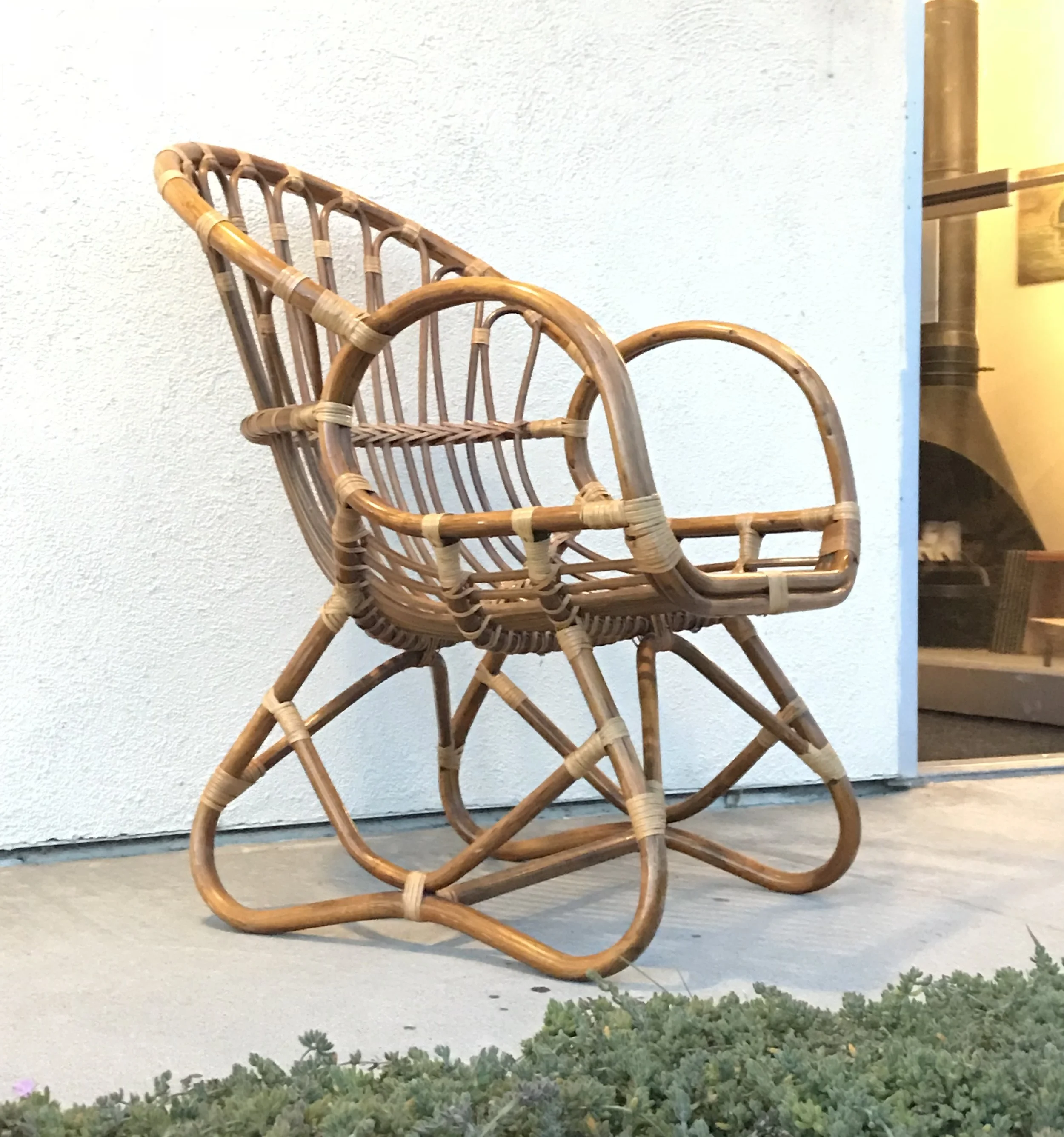 Mid Century Pier 1 Rattan Chair Dunepad