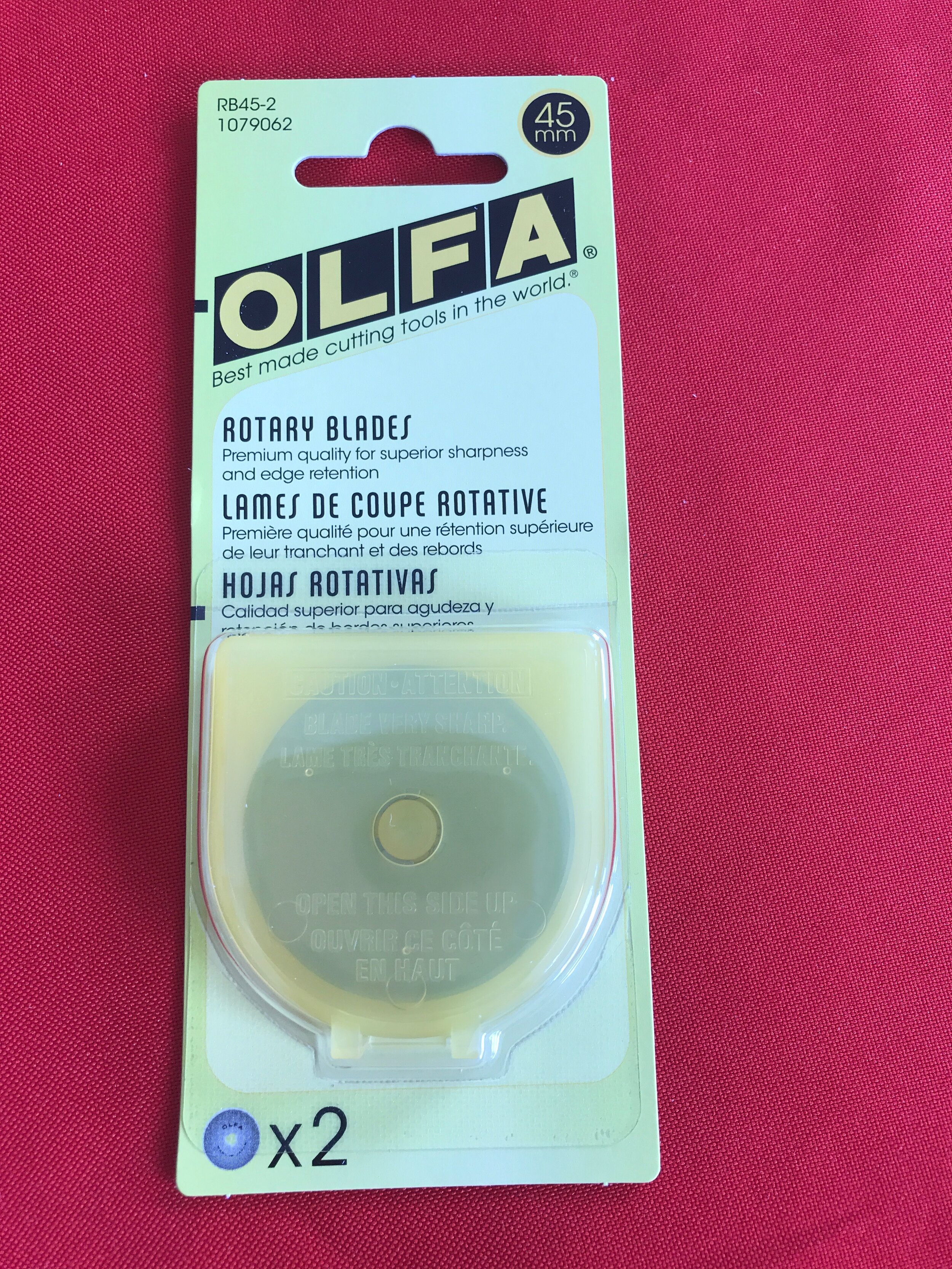 RB45-2 1079062 Free Shipping! Rotary Blades 45mm 2 Pack Olfa 