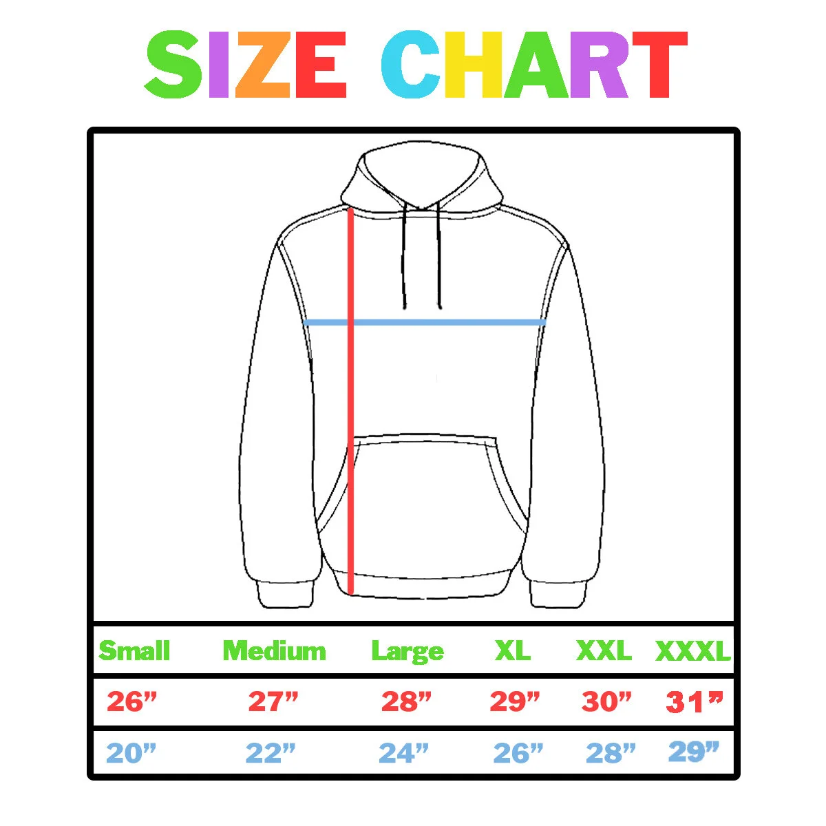 hoodie xxl size
