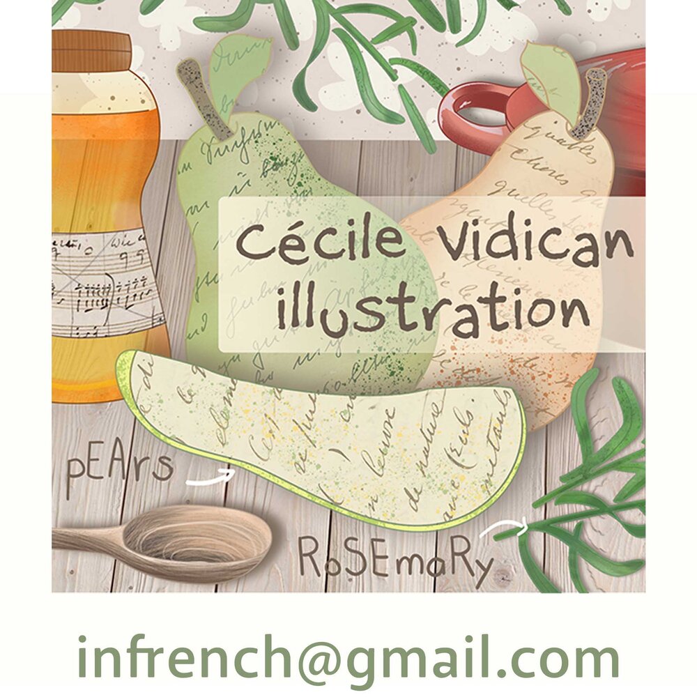 Cecile Vidican Watercolor Illustration