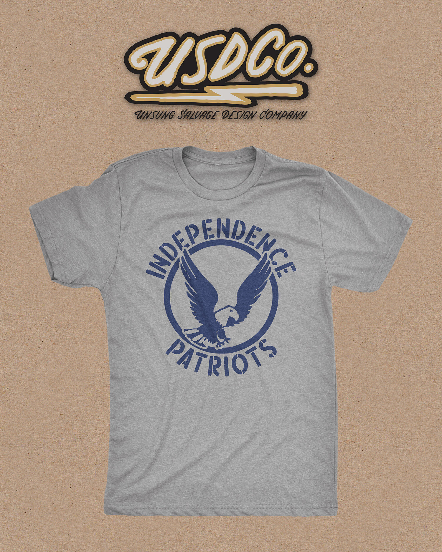 Independence Patriots (T-shirt) — Unsung Salvage Design - t-shirts, custom screen printing, pieces, custom woodworking