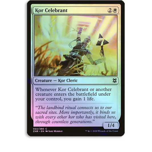 Jake Murray Studio Ltd.-Magic: The Gathering - "Kor Celebrant" Artist Proof  Cards