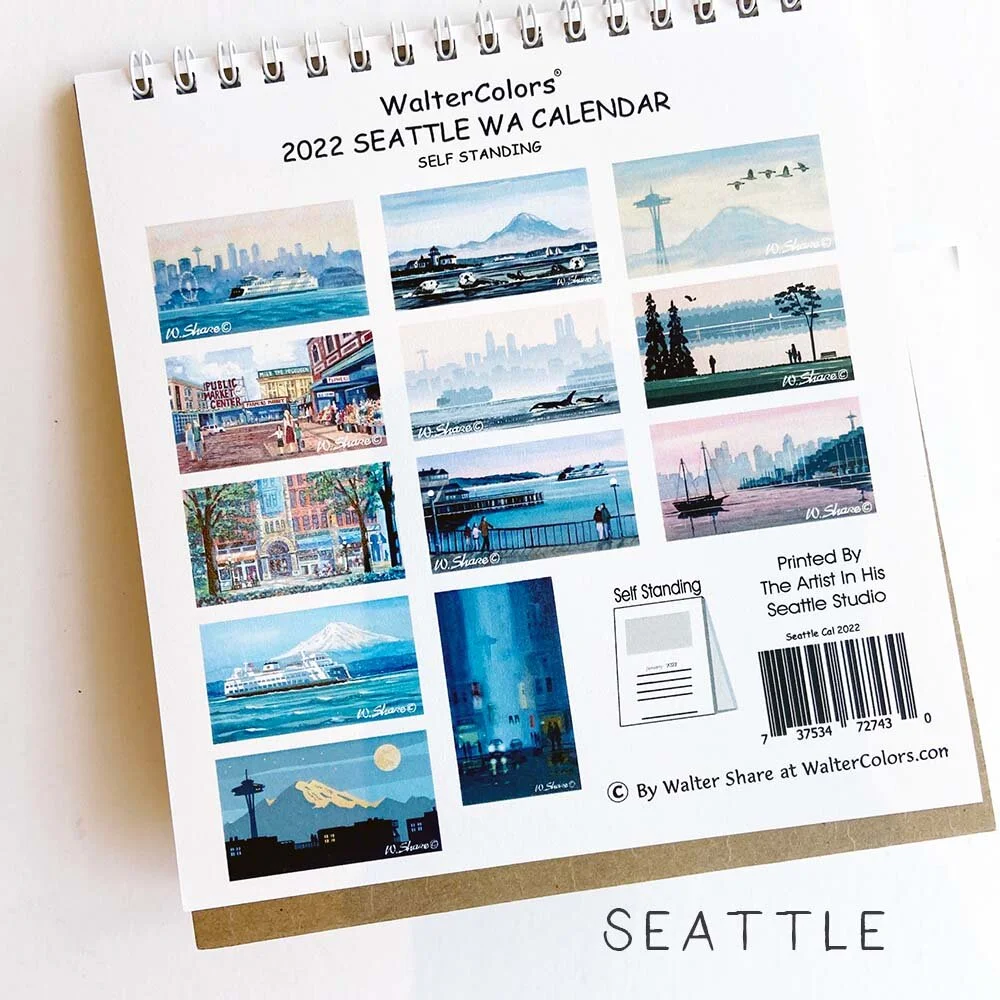 DCC Coastal Desktop Calendar 2024 — Art By Alyssa Wholesale YOU MUST