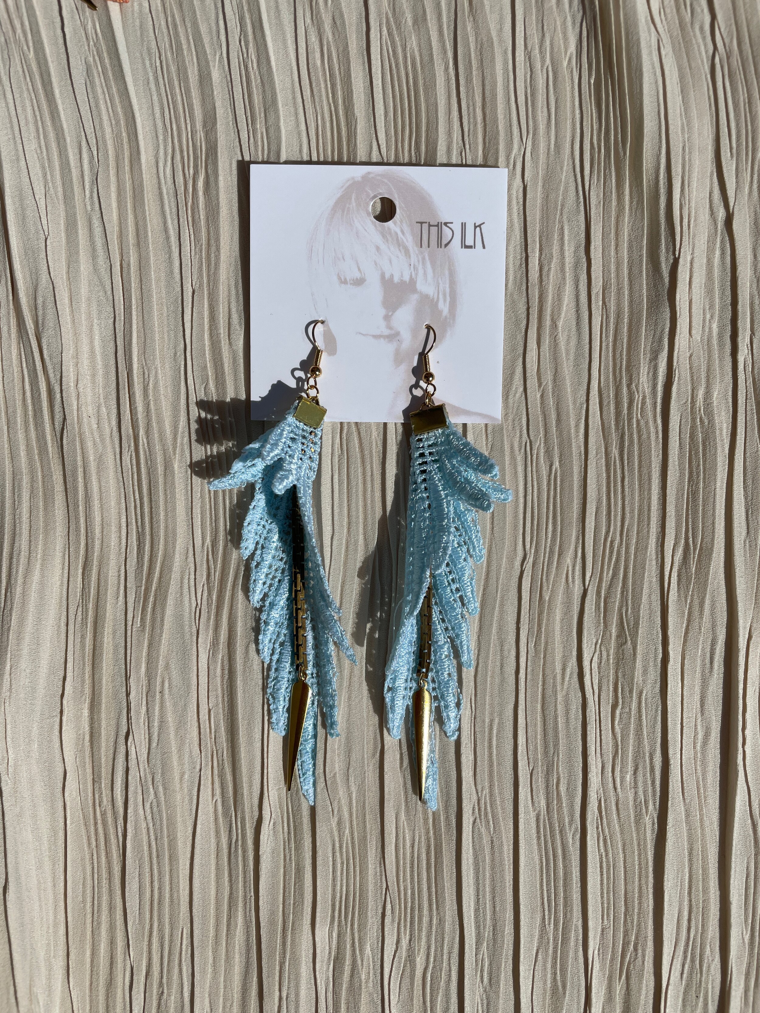 Parrot earrings — This Ilk - Vintage lace statement jewelry