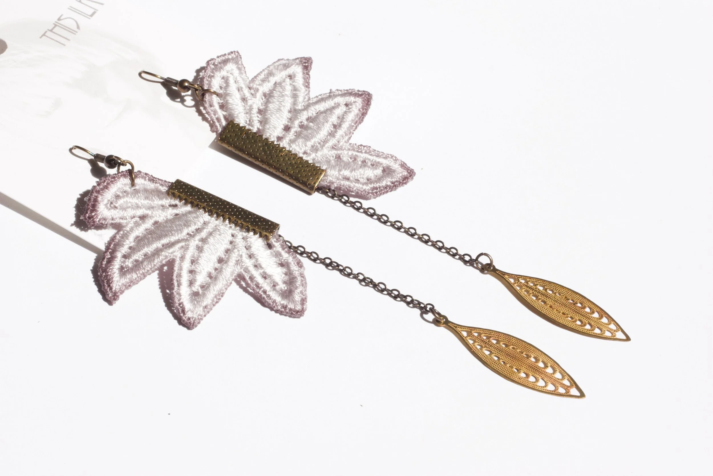 Vintage lace statement earrings — This Ilk - Vintage lace