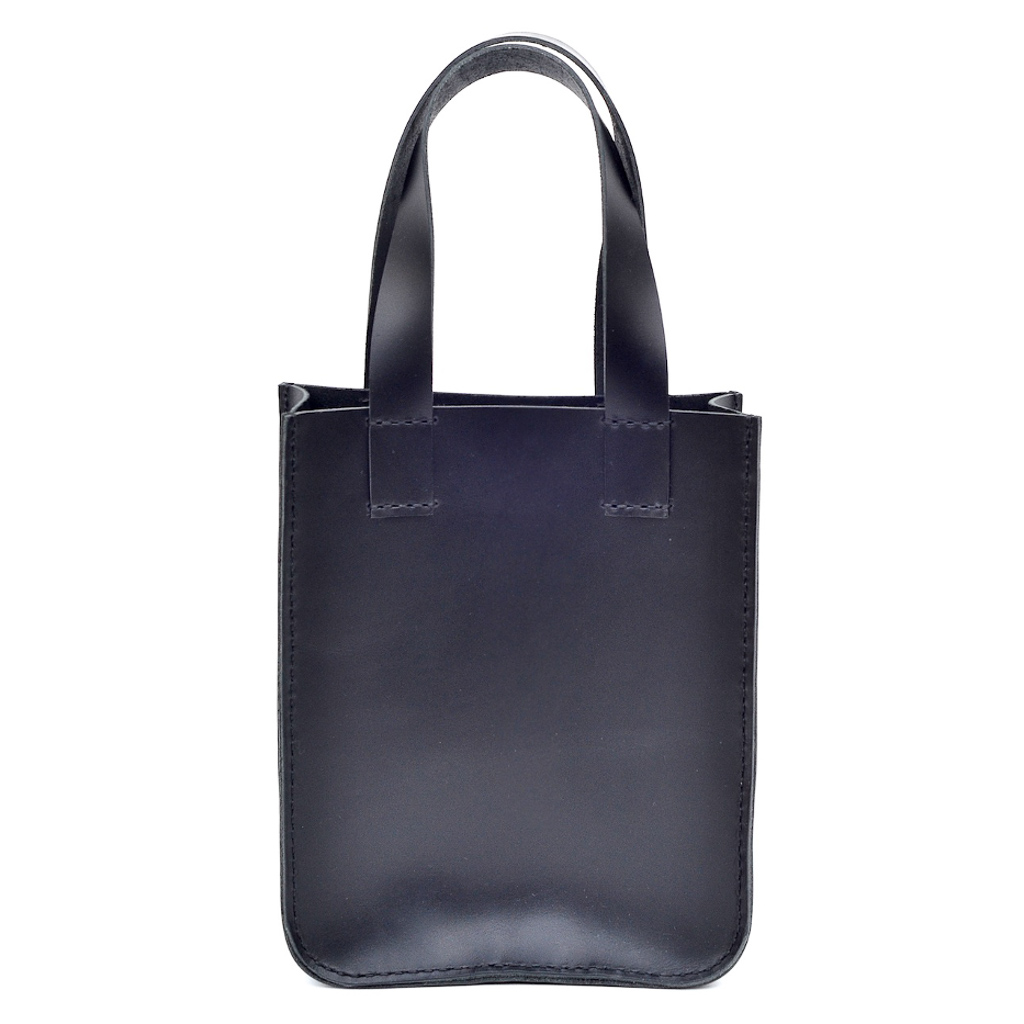 black mini tote