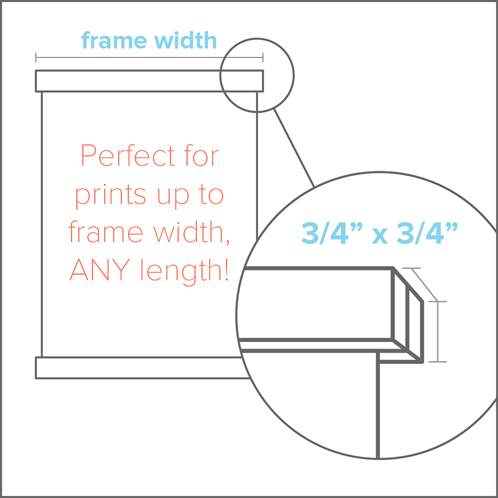 Magnetic Poster Hangers Solid Wood Well Made