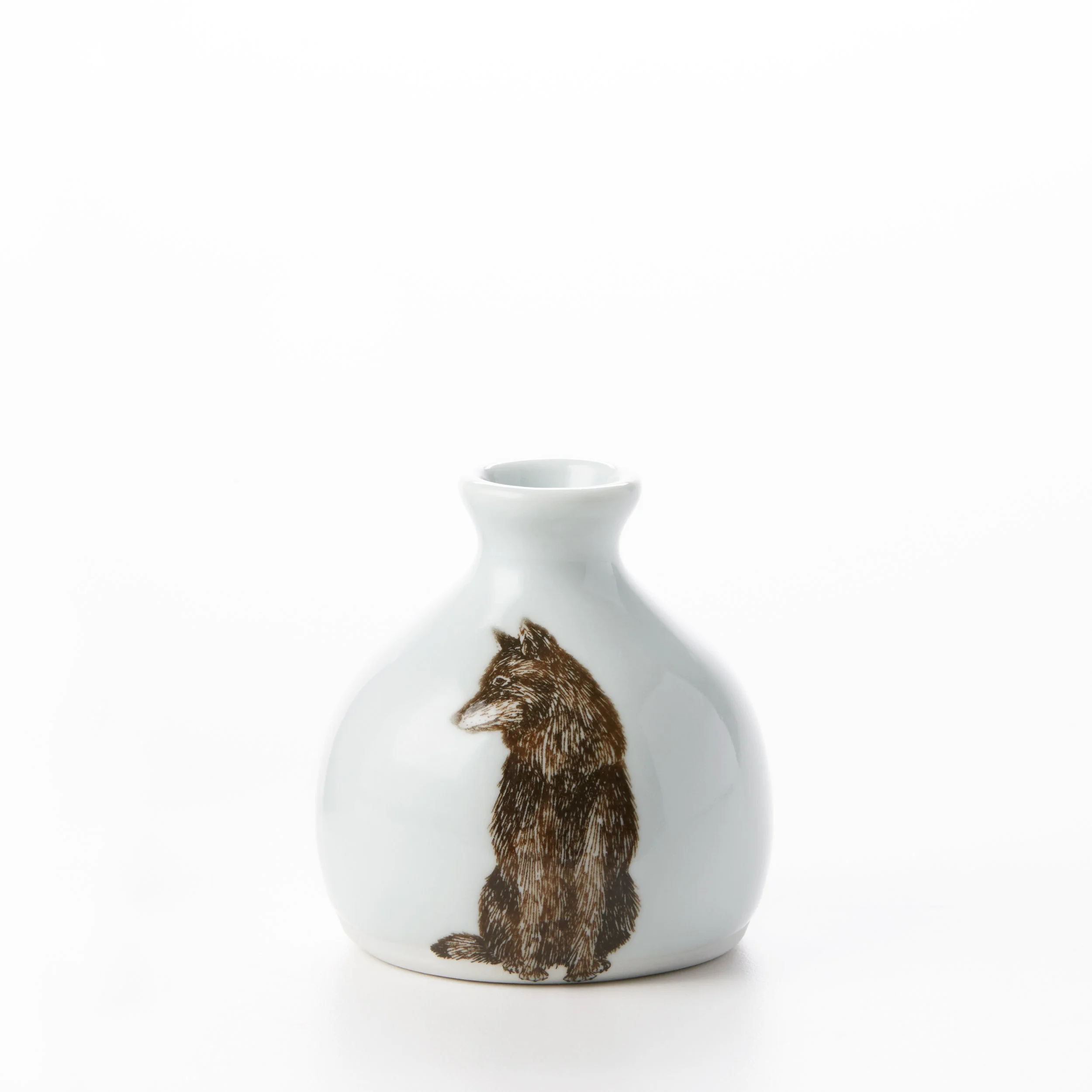 White Wolf Bud Vase Skt Ceramics