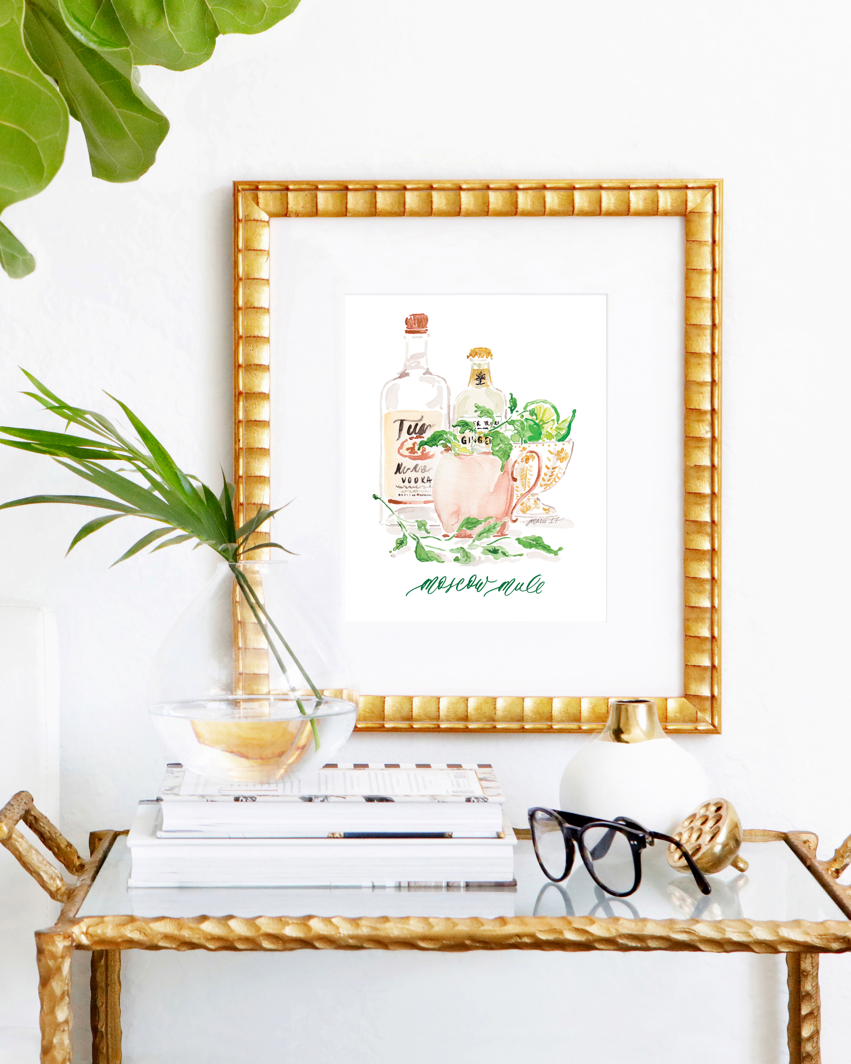 Moscow Mule Watercolor Cocktail Artwork Print Very easily Jessica Marie image about Moscow Mule Recipe Printable identified as Moscow Mule Watercolor Cocktail Artwork Print Merely Jessica Marie