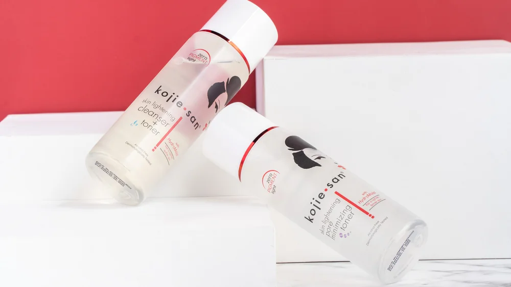 Kojie.san Skin Lightening Cleanser + Toner 100ml & Kojie.san Skin Lightening Pore Minimizing Toner 100ml