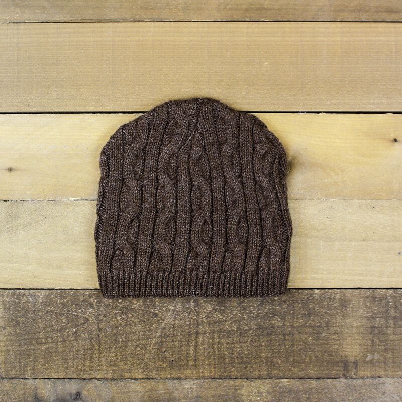 Cable Knit Alpaca Beanie - Made in USA