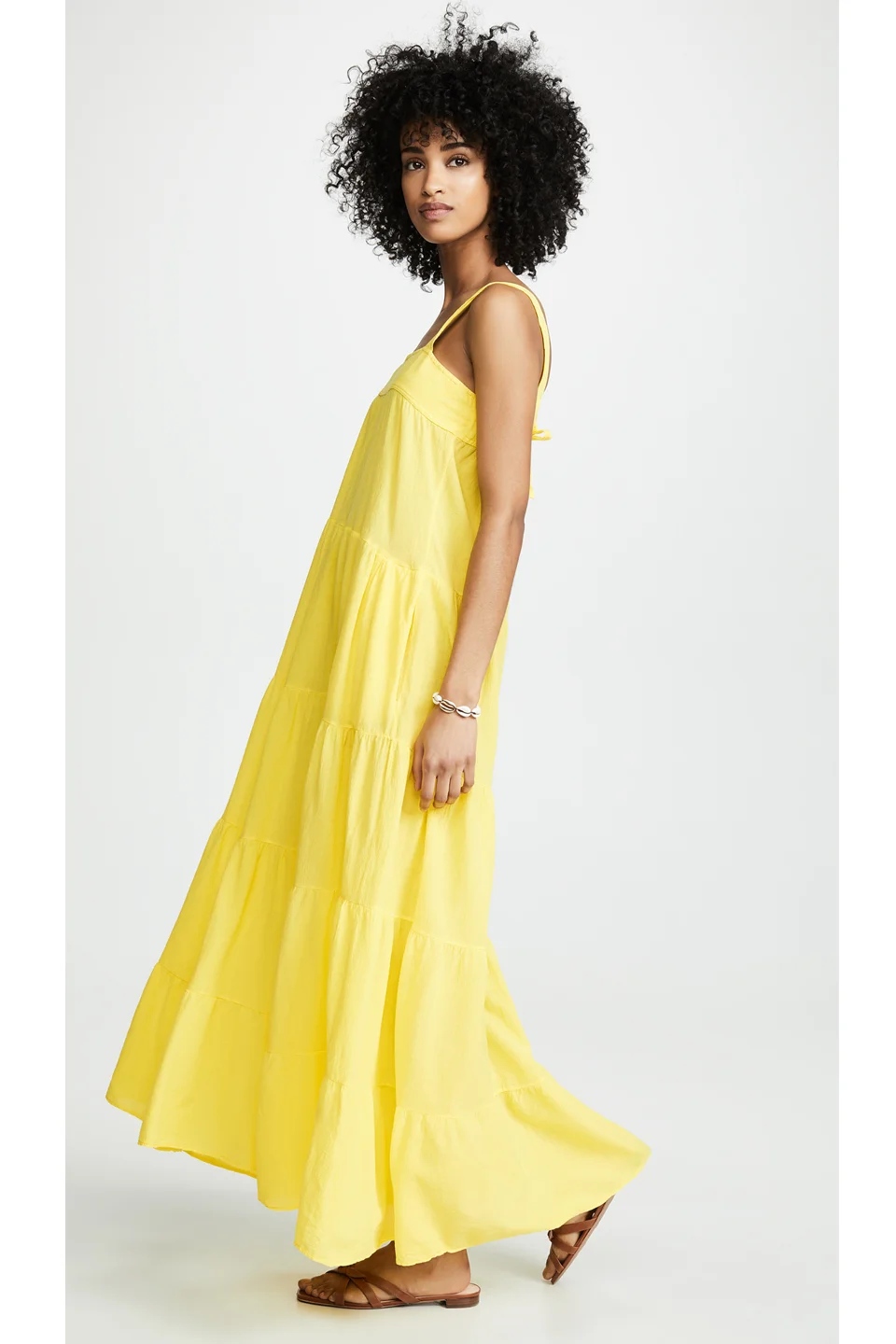 lemon maxi dress