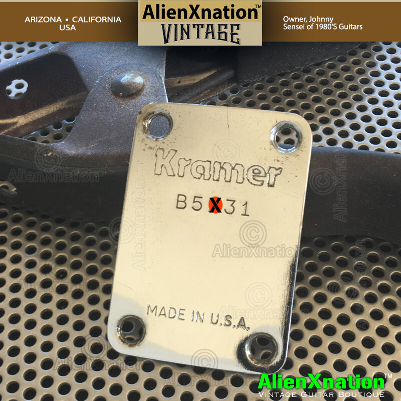 Kramer B Plate Vintage Neck Plate — AXN™ Guitars